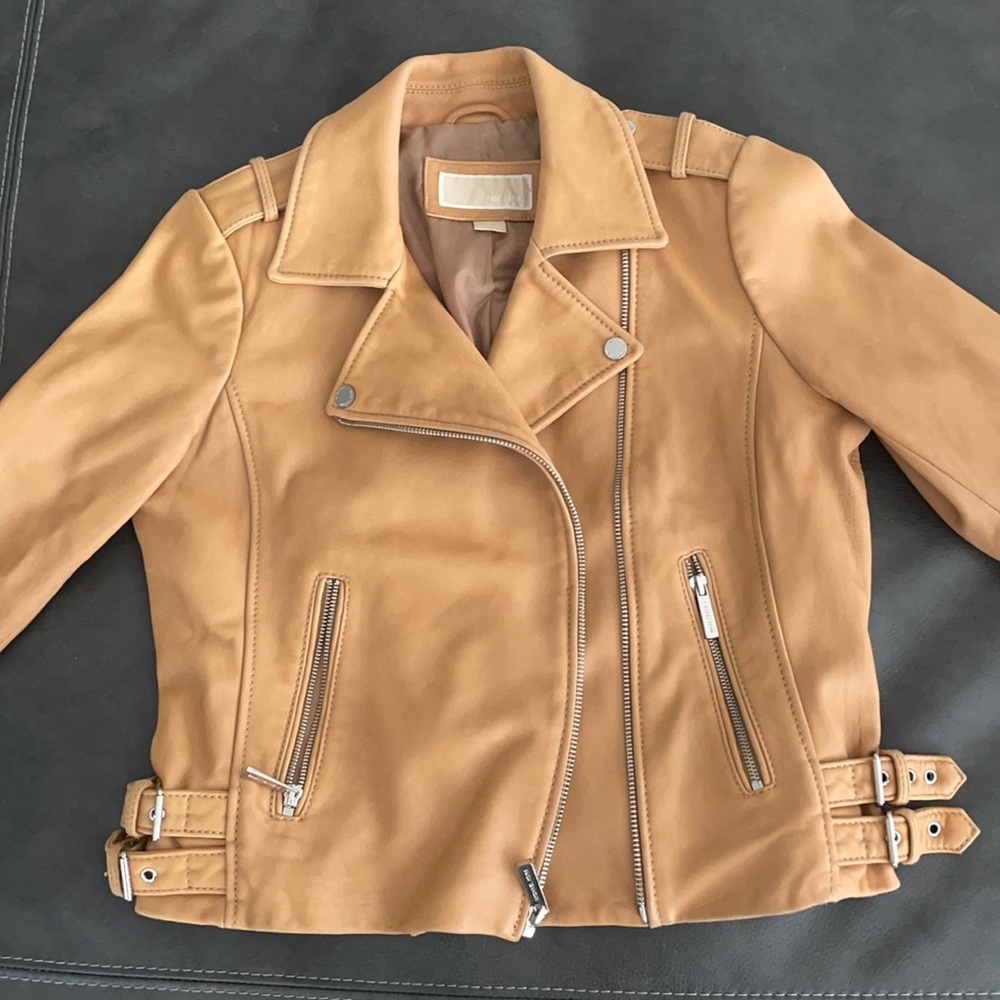 Michael Michael Kors Size Medium Genuine Leather Jacket